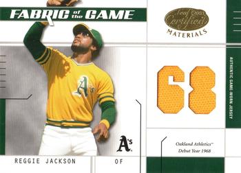2003 Leaf Certified Materials - Fabric of the Game Debut Year #FG-39 Reggie Jackson Front