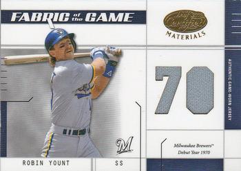2003 Leaf Certified Materials - Fabric of the Game Debut Year #FG-63 Robin Yount Front