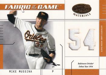 2003 Leaf Certified Materials - Fabric of the Game Debut Year #FG-124 Mike Mussina Front