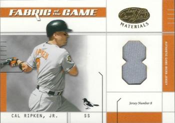 2003 Leaf Certified Materials - Fabric of the Game Jersey Number #FG-37 Cal Ripken Jr. Front