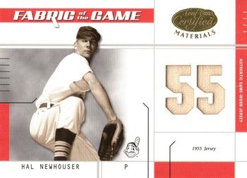 2003 Leaf Certified Materials - Fabric of the Game Jersey Year #FG-56 Hal Newhouser Front