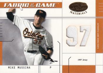 2003 Leaf Certified Materials - Fabric of the Game Jersey Year #FG-124 Mike Mussina Front