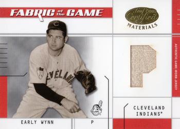 2003 Leaf Certified Materials - Fabric of the Game Position #FG-86 Early Wynn Front