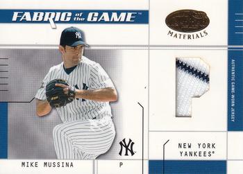 2003 Leaf Certified Materials - Fabric of the Game Position #FG-119 Mike Mussina Front
