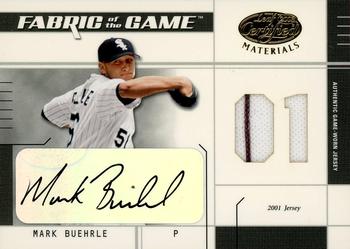 2003 Leaf Certified Materials - Fabric of the Game Jersey Year Autographs #FG-147 Mark Buehrle Front