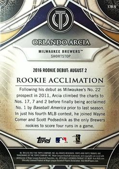 2017 Topps Tribute - 2017 Rookies #17R-5 Orlando Arcia Back