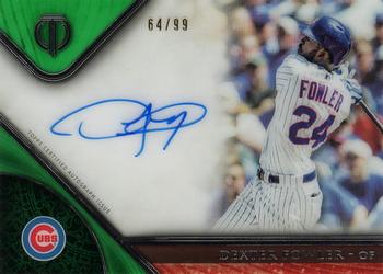 2017 Topps Tribute - Tribute Autographs Green #TA-DF Dexter Fowler Front