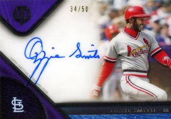 2017 Topps Tribute - Tribute Autographs Purple #TA-OS Ozzie Smith Front