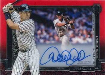 2017 Topps Tribute - Generations of Excellence Shadowbox Autographs Red #GOE-DJ Derek Jeter Front