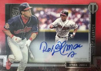 2017 Topps Tribute - Generations of Excellence Shadowbox Autographs Red #GOE-RA Roberto Alomar Front