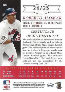 2003 Leaf Limited - TNT #39 Roberto Alomar Back