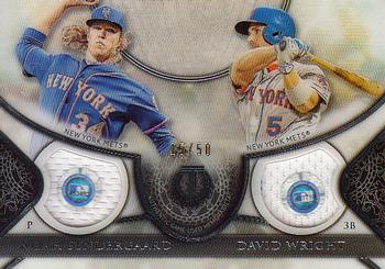2017 Topps Tribute - Dual Relics #DR-SW David Wright / Noah Syndergaard Front