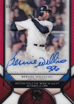 2017 Topps Tribute - Walk-Off Autographs Red #WOA-BW Bernie Williams Front