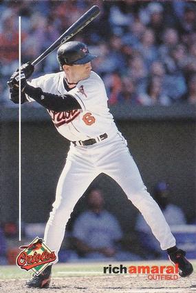 1999 Baltimore Orioles SGA Photocards #NNO Rich Amaral Front