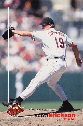 1999 Baltimore Orioles SGA Photocards #NNO Scott Erickson Front