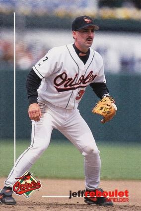 1999 Baltimore Orioles SGA Photocards #NNO Jeff Reboulet Front
