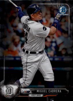 2017 Bowman Chrome #9 Miguel Cabrera Front