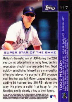 2001 Topps HD #117 Todd Helton Back