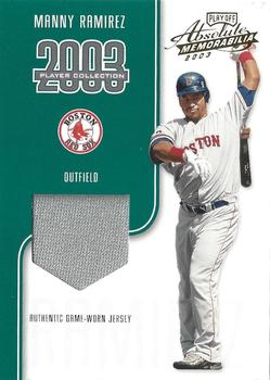 2003 Playoff Absolute Memorabilia - Player Collection Teal/Gold #NNO Manny Ramirez Front