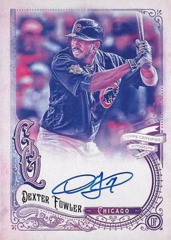 2017 Topps Gypsy Queen - Card Back Content Autographs Missing Blackplate #CBCA-DF Dexter Fowler Front
