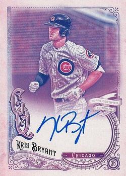 2017 Topps Gypsy Queen - Card Back Content Autographs Missing Blackplate #CBCA-KB Kris Bryant Front