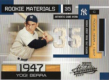 2003 Playoff Absolute Memorabilia - Rookie Materials Jersey Number #2 Yogi Berra Front