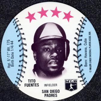 1976 MSA Blank Back Discs #NNO Tito Fuentes Front