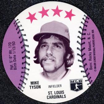 1976 MSA Blank Back Discs #NNO Mike Tyson Front