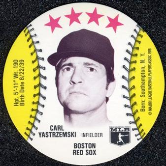 1976 MSA Blank Back Discs #NNO Carl Yastrzemski Front
