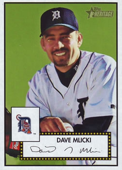 2001 Topps Heritage #108 Dave Mlicki Front