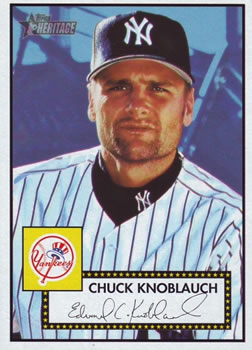 2001 Topps Heritage #10 Chuck Knoblauch Front
