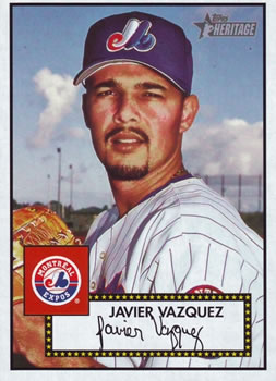 2001 Topps Heritage #121 Javier Vazquez Front