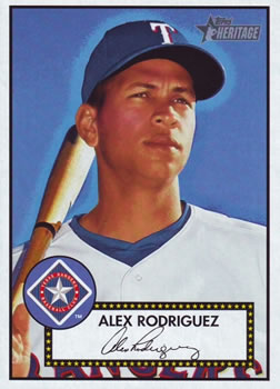 2001 Topps Heritage #12 Alex Rodriguez Front
