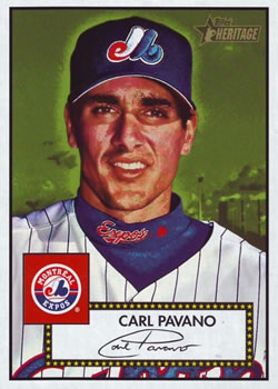 2001 Topps Heritage #132 Carl Pavano Front