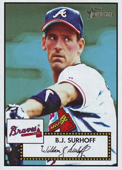 2001 Topps Heritage #135 B.J. Surhoff Front