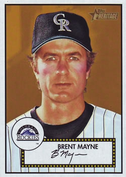 2001 Topps Heritage #143 Brent Mayne Front