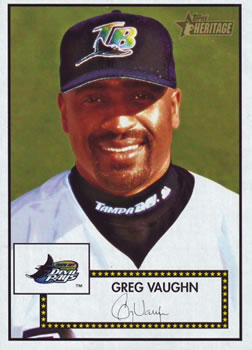 2001 Topps Heritage #151 Greg Vaughn Front