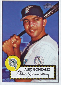 2001 Topps Heritage #164 Alex Gonzalez Front