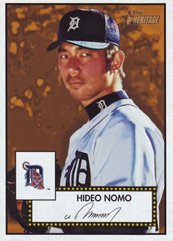2001 Topps Heritage #165 Hideo Nomo Front