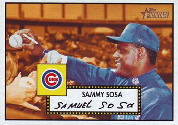 2001 Topps Heritage #166 Sammy Sosa Front