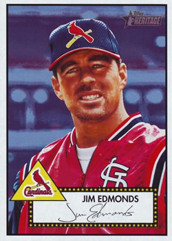 2001 Topps Heritage #170 Jim Edmonds Front