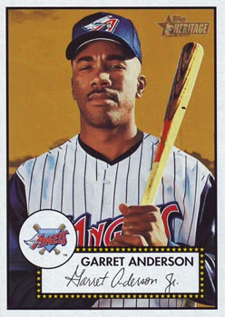 2001 Topps Heritage #17 Garret Anderson Front