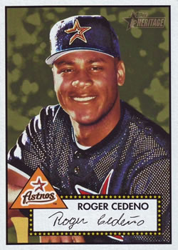 2001 Topps Heritage #18 Roger Cedeno Front