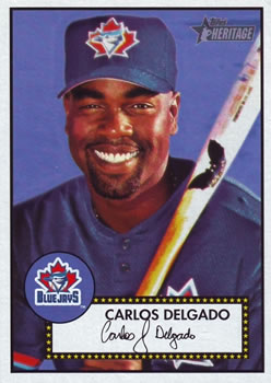 2001 Topps Heritage #20 Carlos Delgado Front