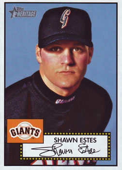 2001 Topps Heritage #218 Shawn Estes Front