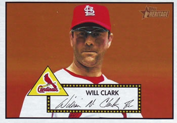 2001 Topps Heritage #237 Will Clark Front