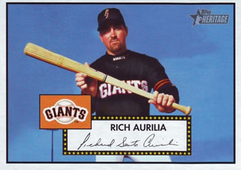2001 Topps Heritage #240 Rich Aurilia Front
