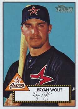 2001 Topps Heritage #251 Bryan Wolff Front