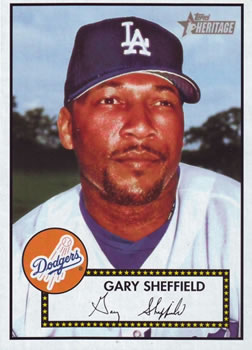 2001 Topps Heritage #285 Gary Sheffield Front