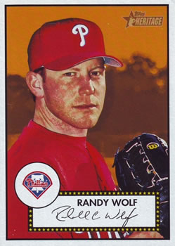 2001 Topps Heritage #28 Randy Wolf Front